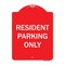 Signmission Resident Parking Only Heavy-Gauge Aluminum Architectural Sign, 24" x 18", RW-1824-9896 A-DES-RW-1824-9896 - alternate 1